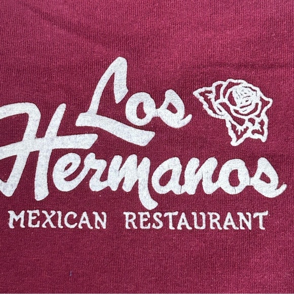Los Hermanos Mexican Restaurant Vintage 90s Y2K Graphic Tee Shirt Unisex  Large - Picture 8 of 10